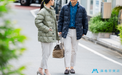 【Lサイズ】【藤巻百貨店】 HOKKAIDO DOWN×CENTENA （ピスタチオ） 北海道ダウンジャケット ダウンジャケット メンズ レディース アウター コンパクト 超軽量 羽毛 フードなし 男性 女性 北海道 小樽市