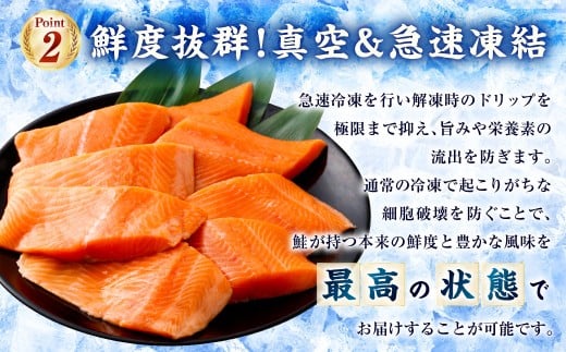 北海道産サーモン 約800g （約200g×4パック）