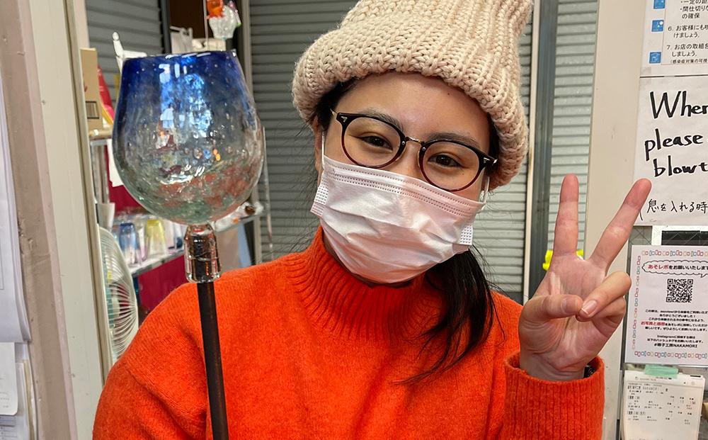 吹きガラス制作体験チケット 2名様分
