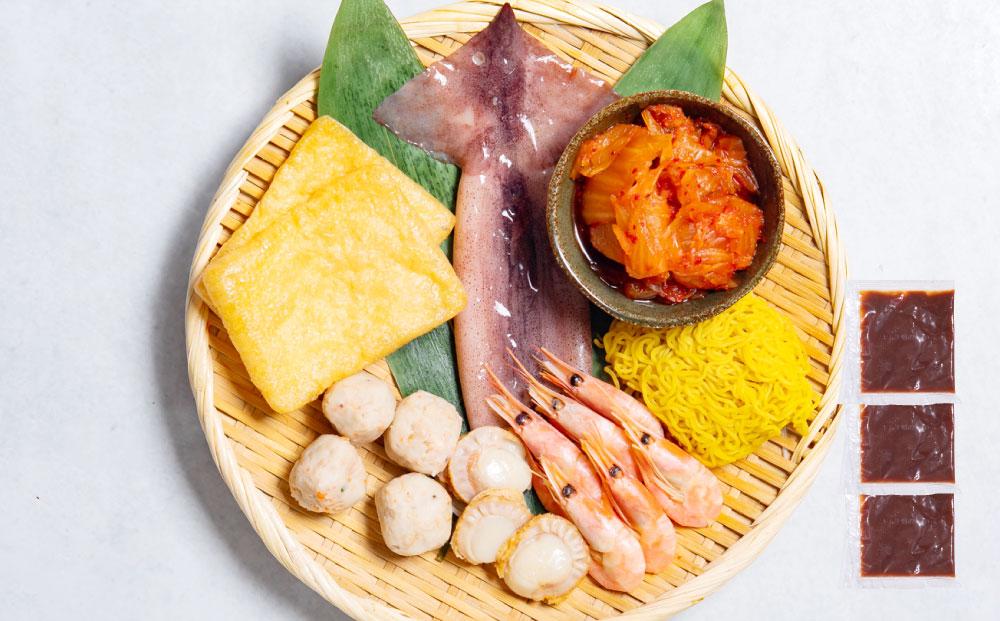 【2】北海道小樽よりお届け！ 海鮮キムチ鍋セット D0080591