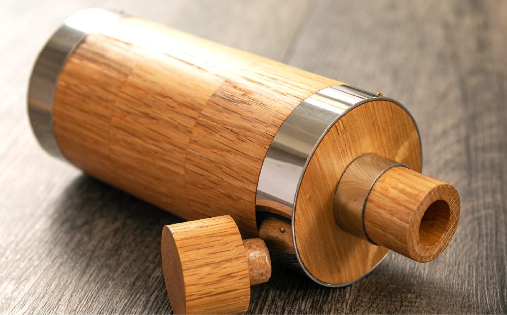 ミズナラボトル Φ8cm×23cm 200ml推奨 蒸留酒用 木製ボトル
