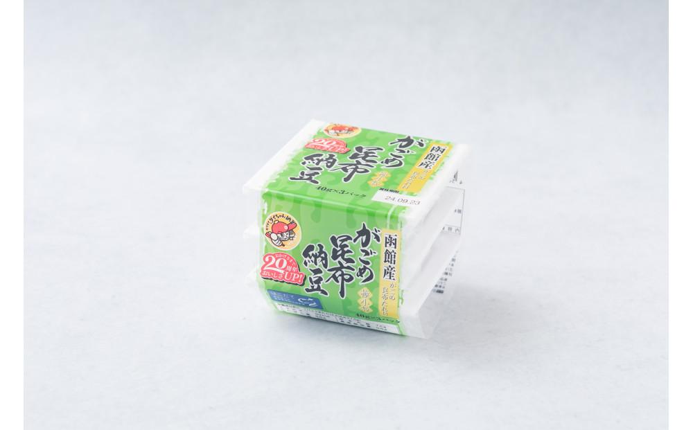 ヤマダイフーズ【 極の糸 北海道産極小粒納豆 】(40g×3パック)×12個(合計36パック)、がごめ昆布納豆 (3パック×12個)×2ケース(合計72パック)