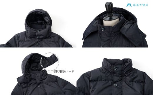 【Lサイズ】 【藤巻百貨店】 HOKKAIDO DOWN×CENTENA （ネイビー） 北海道ダウンコート L 【2026年12月上旬より順次発送】 ダウン ダウンコート コート ダウンジャケット 北海道 小樽市