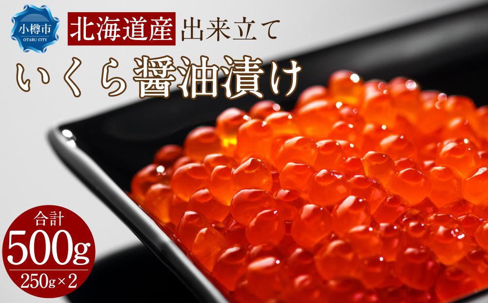 北海道産 出来立て いくら醤油漬け 250gx2パック 合計500g