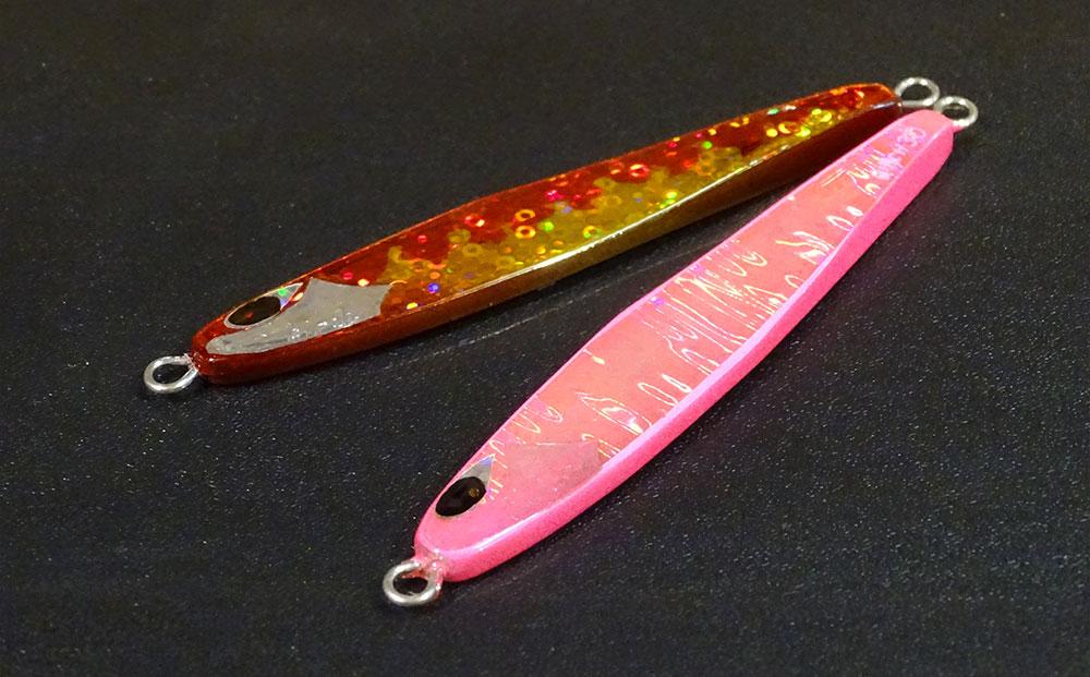 ハンドメイド ジグ 2点セット (赤金・ピンク)  ルアー 釣具