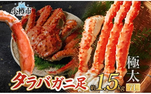 タラバガニ 蟹脚 ボイル 約1.5kg 7L 【otaru002】