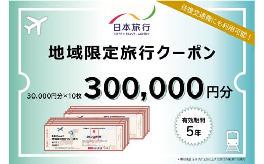 北海道小樽市 日本旅行 地域限定旅行クーポン 300,000円分 チケット クーポン 旅行券 宿泊券 券 旅行 宿泊 観光 交通費 クーポン券 1泊