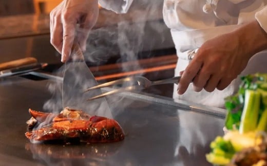 「活蝦夷アワビ」ディナーコース