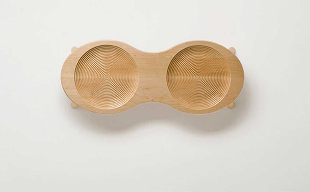 旭川家具　コサイン　ピーナッツスツール 【 旭川家具 北海道 旭川市 木製 家具 椅子 サイドテーブル ミニテーブル 腰掛け シンプル ナチュラル 手作り 北欧 おしゃれ 天然木 無垢 】_00654