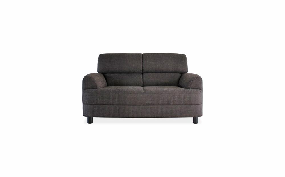 旭川家具　宮田産業　オリビア２人掛けソファ　ブラック 【 国産 無垢 インテリア 木製 シック ソファ ソファー 2人掛け 2.5人掛け リビング ダイニング 北海道 】_01505