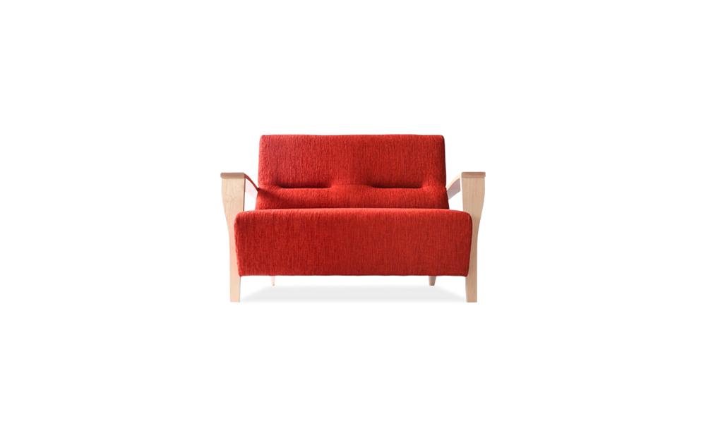 旭川家具　宮田産業　クワトロ2人掛け　メープル 【 国産 無垢 インテリア 木製 ナチュラル ソファ ソファー 2人掛け リビング ダイニング 北海道 】_01510