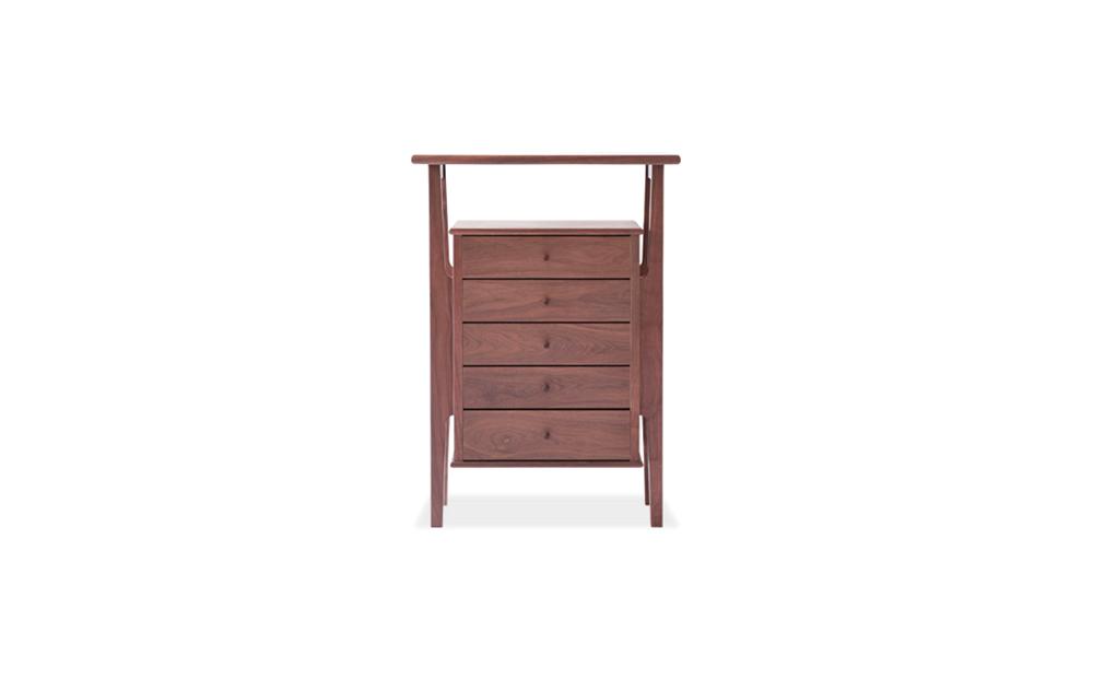 旭川家具　山室家具製作所　プロトNo.402リビングチェスト　ウォールナット 【 国産 無垢 インテリア 木製 収納 ナチュラル キャビネット チェスト リビング ダイニング 北海道 】 _01523