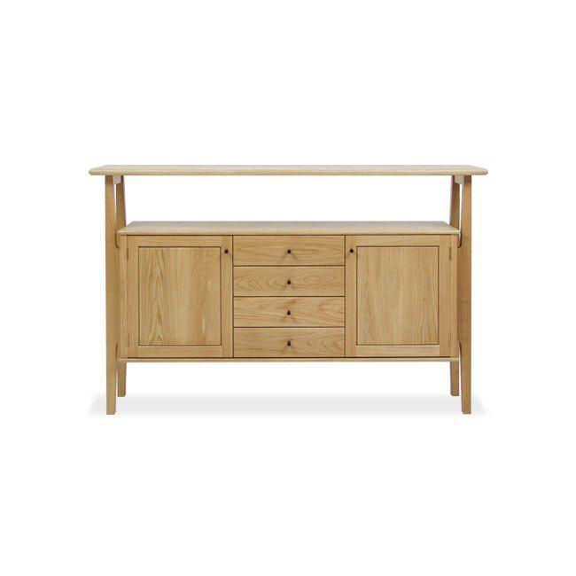 旭川家具　山室家具製作所　プロトNo.401キャビネット　ナラ 【 国産 無垢 インテリア 木製 収納 ナチュラル キャビネット リビング ダイニング 北海道 】 _01956