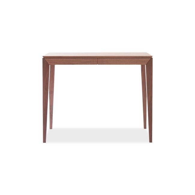 旭川家具　山室家具製作所　リネアNo.504デスク　ウォールナット 【 国産 無垢 インテリア 木製 ナチュラル コンパクト 机 パソコンデスク ワークデスク 勉強机 北海道 】 _01975