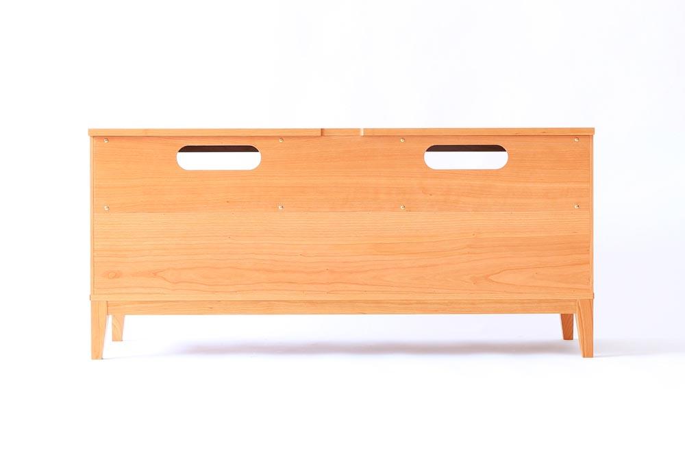 旭川家具 MUKU工房オリジナル ムク TVボード 120 チェリー 【 国産 無垢 インテリア 木製 収納 ナチュラル テレビボード テレビ台 ローボード AVボード リビング 北海道 】 _03238