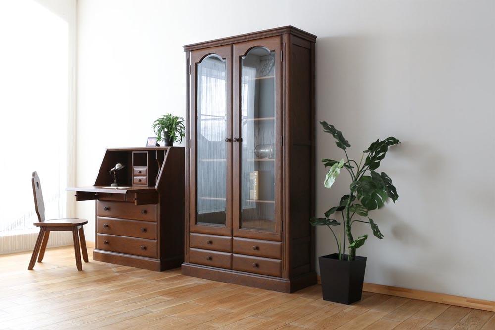 旭川家具 山室家具製作所 エスポアール No.29 書棚 100 【 国産 無垢 インテリア 木製 シック チェスト タンス 収納 本棚 ブックシェルフ 北海道 】 _03419