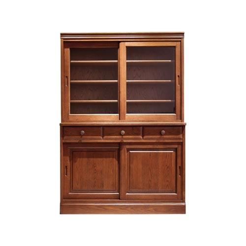 旭川家具 山室家具製作所 エスポアール No.420 リビングキャビネット 【 国産 無垢 インテリア 木製 シック収納 キャビネット リビングボード チェスト 北海道 】 _03424