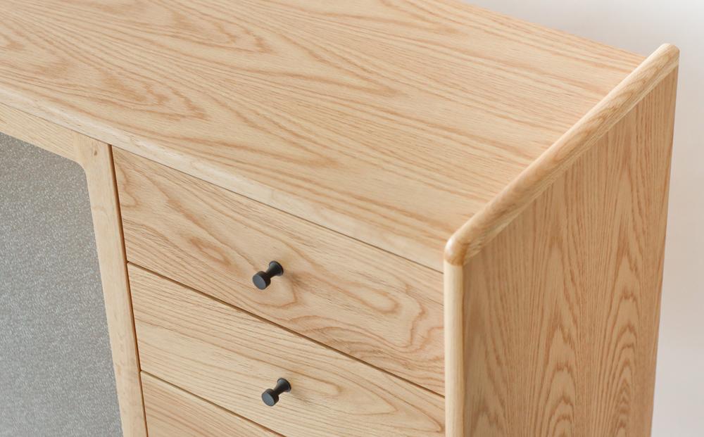 旭川家具 MUKU工房オリジナル ジャム サイドボード 100 北海道ナラ 【 国産 無垢 インテリア 木製 収納 ナチュラル キャビネット サイドボード リビング ダイニング 北海道 】 _04570