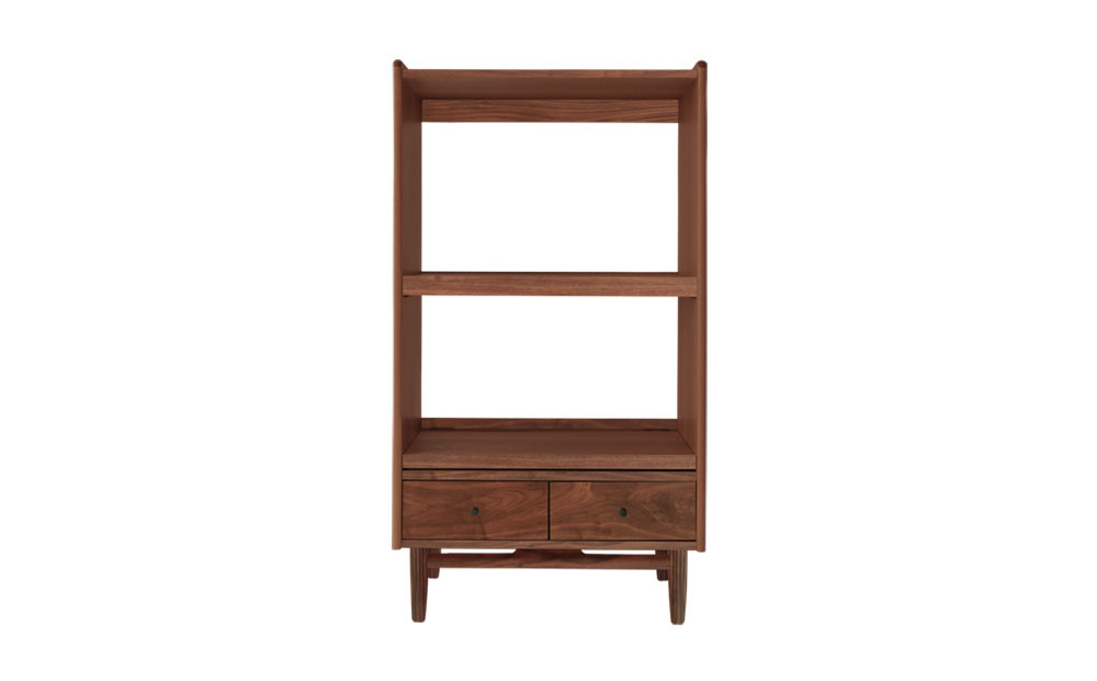 旭川家具 MUKU工房オリジナル ジャム レンジ台 ウォールナット_04899