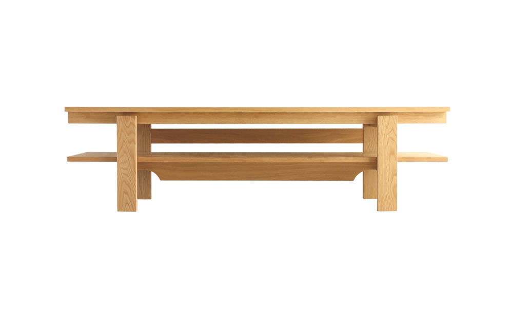 旭川家具 MUKU工房オリジナル ノキ TVボード 北海道ナラ_04912