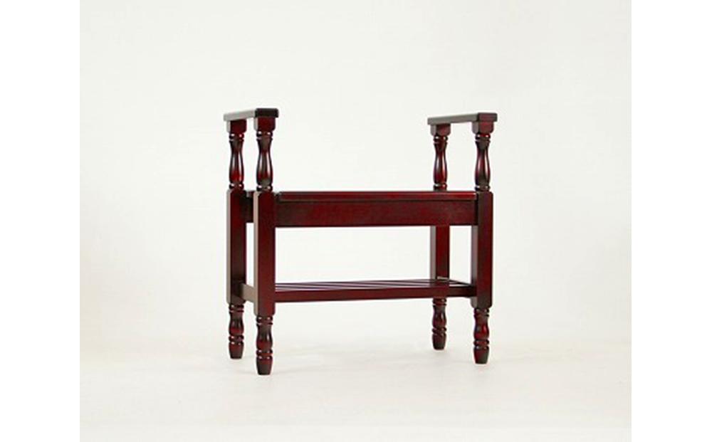 旭川家具 山室家具製作所 北の匠(H) No.17 高座椅子 カバ 【 国産 無垢 インテリア 木製 民芸 チェア スツール 椅子 エントランス 玄関 リビング ベッドサイド 北海道 】 _00274