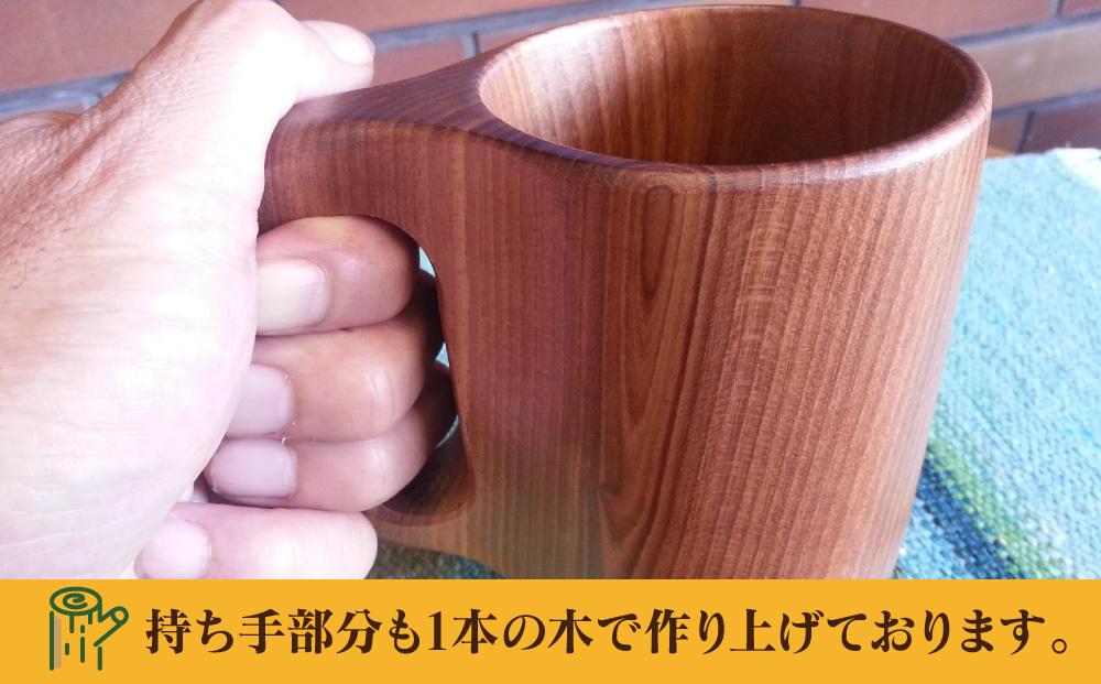 【ギフト用】旭川産の木の食器　一本の木で作り上げたペアマグカップ_00166