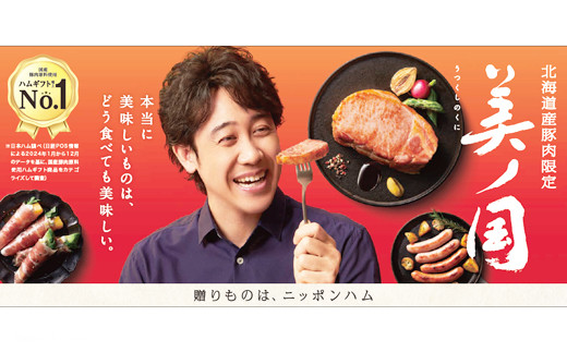 【ふるさと納税】 北海道プレミアム 美ノ国 熟成あらびきステーキ＆ソーセージ 10点セット 肉 にく 贈答 ギフト 詰め合わせ あらびきステーキ あらびき ソーセージ ウィンナー お中元 お歳暮 中元 歳暮 加工品 北海道 旭川限定 熟成 日本ハム _ 03450