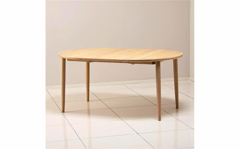 旭川家具 カンディハウス マム EXテーブルφ105 北海道タモNF_00895