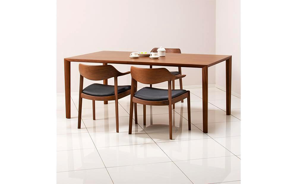 旭川家具 カンディハウス WING LUX テーブル 180×90 ウォルナットCW_00971