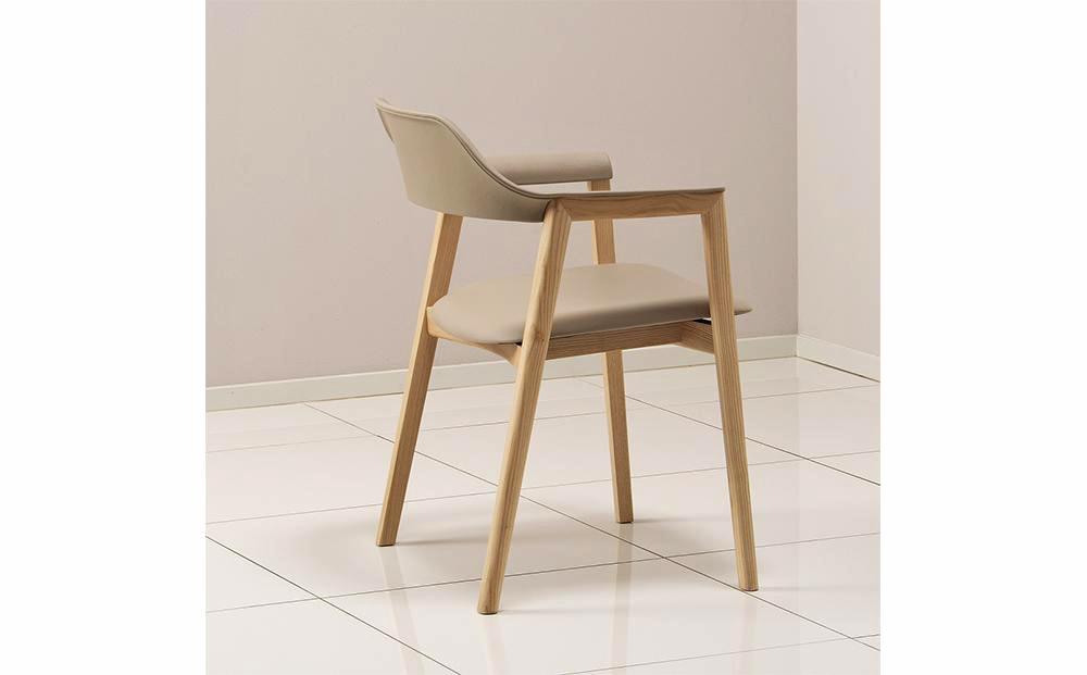 旭川家具 カンディハウス TEN アームチェアーUB（座張） 北海道タモNF／MG-LGY_00730