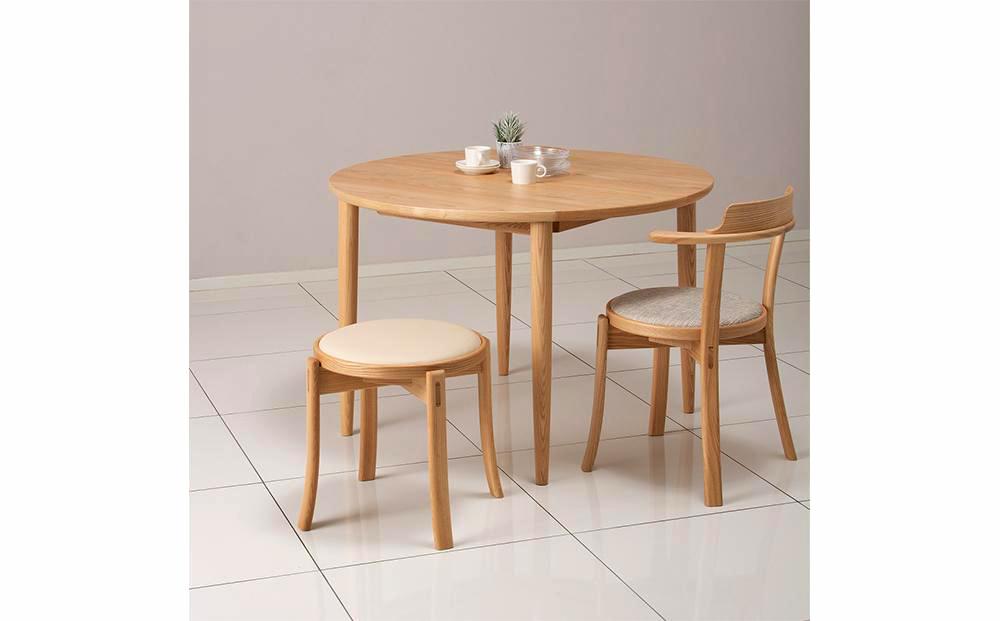 旭川家具 カンディハウス ルントオム スツール（座張） 北海道タモNF／RK-NL_00467