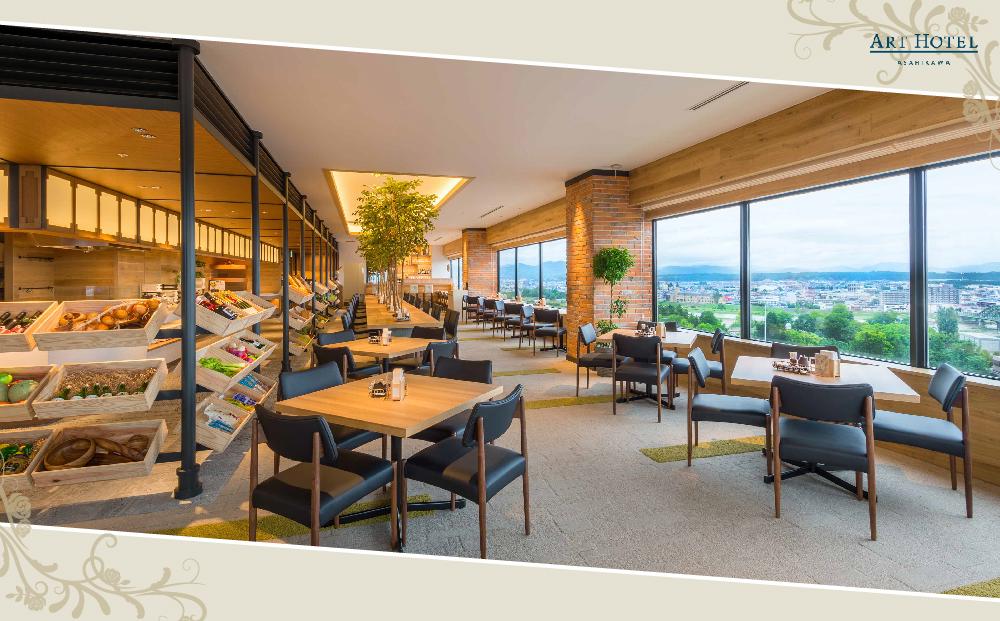 【アートホテル旭川】北海道スカイテラスMINORI ランチビュッフェおひとり様招待券_00427