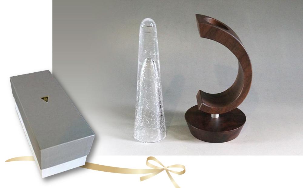 木Glass　一輪挿し　丸台_00594