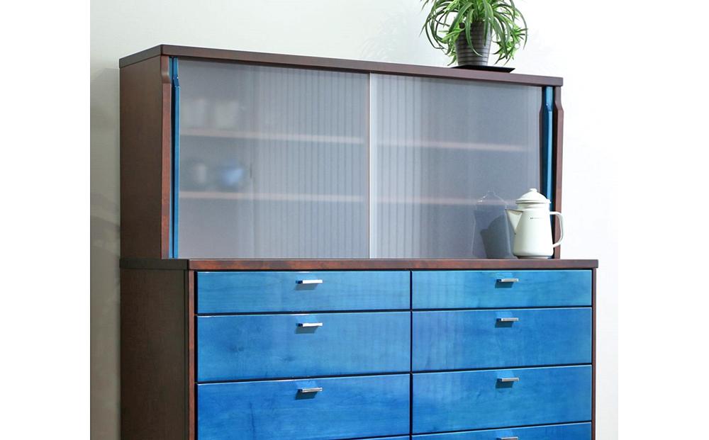 旭川家具 クリエイトファニチャー ヨッペン ミドルボード 【 国産 無垢 インテリア 木製 収納 スタイリッシュ キャビネット サイドボード リビング ダイニング 北海道 】 _00988