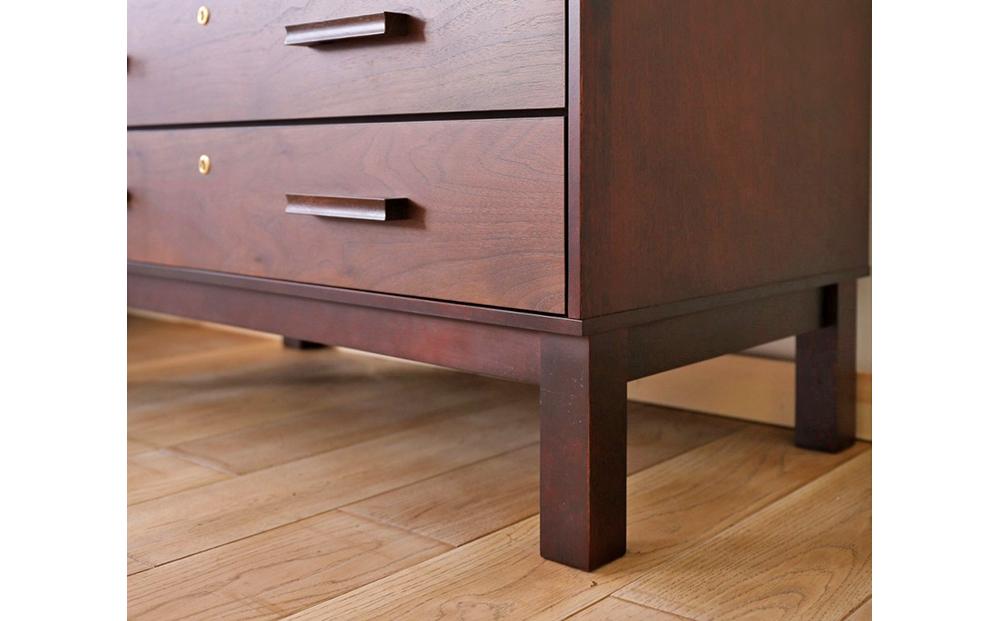 旭川家具 クリエイトファニチャー W&B(ダブルアンドビー) スモールキャビネット 【 国産 無垢 インテリア 木製 収納 モダン ヴィンテージ キャビネット チェスト リビング ダイニング  ウォールナット カバ ビーチ 北海道 】 _00989