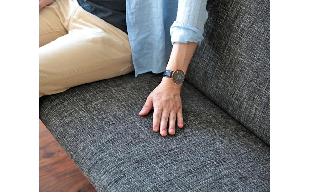 旭川家具 宮田産業 JETHRO(ジェスロ) 3人掛けソファ ナチュラル色 【 国産 無垢 インテリア 木製 ナチュラル 北欧 ソファ ソファー 2.5人掛け 3人掛け リビング ダイニング 北海道 】_00997