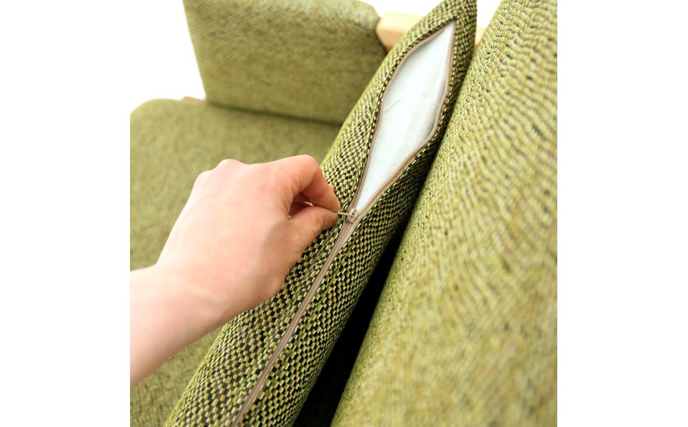 旭川家具 宮田産業 ASH(アッシュ) 2P ソファ ナチュラル色 【 国産 無垢 インテリア 木製 ナチュラル ソファ ソファー 2人掛け リビング ダイニング 北海道 】_01108