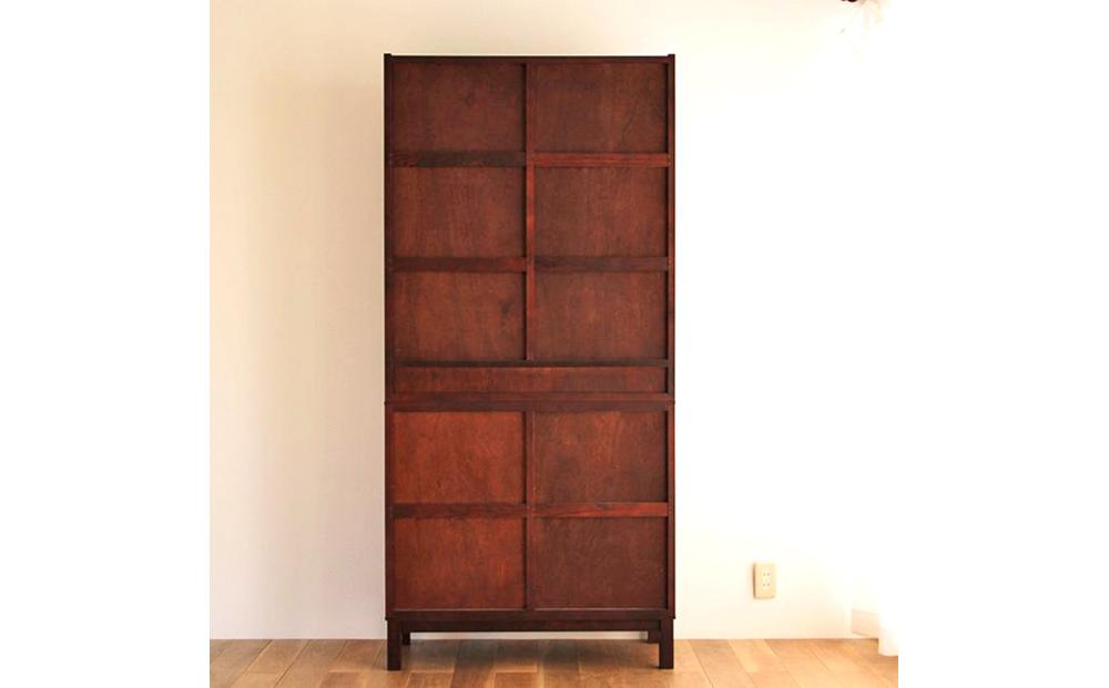 旭川家具 クリエイトファニチャー W&B(ダブルアンドビー) オープンシェルフ 【 国産 無垢 インテリア 木製 モダン ヴィンテージ 収納 チェスト タンス 本棚 ブックシェルフ  ウォールナット カバ ビーチ 北海道 】 _01125