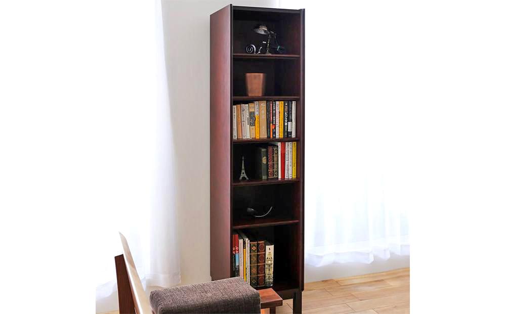 旭川家具　クリエイトファニチャー　Ｗ＆Ｂオープンボード 【 国産 無垢 インテリア 木製 モダン ヴィンテージ 収納 チェスト タンス 本棚 ブックシェルフ  コンパクト ウォールナット カバ ビーチ 北海道 】 _01233