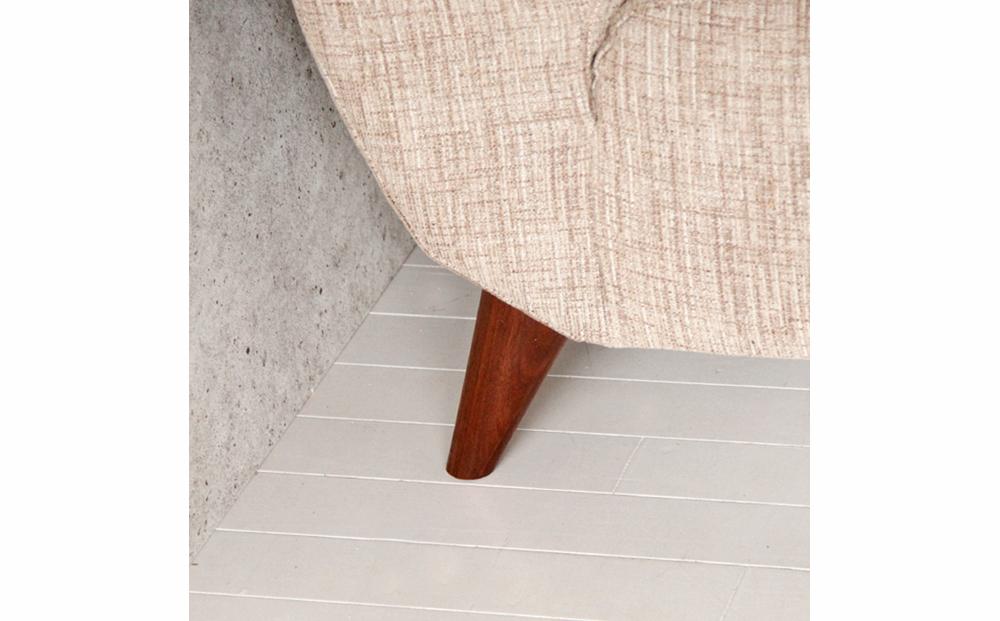 旭川家具　宮田産業　クワトロ2人掛け　ウォールナット 【 国産 無垢 インテリア 木製 ナチュラル ソファ ソファー 2人掛け リビング ダイニング 北海道 】_01511