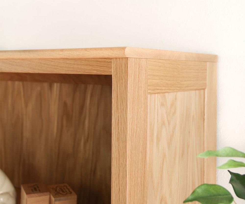 旭川家具　山室家具製作所　プロト No.416オープン棚　ナラ 【 国産 無垢 インテリア 木製 収納 ナチュラル キャビネット 書棚  本棚 シェルフリビング ダイニング 北海道 】 _01959