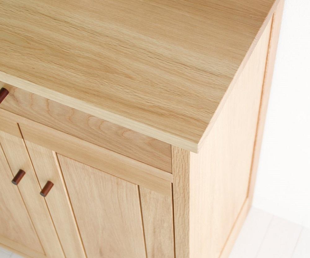 旭川家具　山室家具製作所　プロトNo.621キャビネット60　ナラ 【 国産 無垢 インテリア 木製 収納 ナチュラル キャビネット チェスト リビング ダイニング 北海道 】 _01965