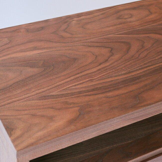 旭川家具 山室家具製作所 PROTO(プロト) No.610 TVボード 120 ウォールナット 【 国産 無垢 インテリア 木製 収納 テレビボード テレビ台 ローボード AVボード リビング 北海道 】 _02101