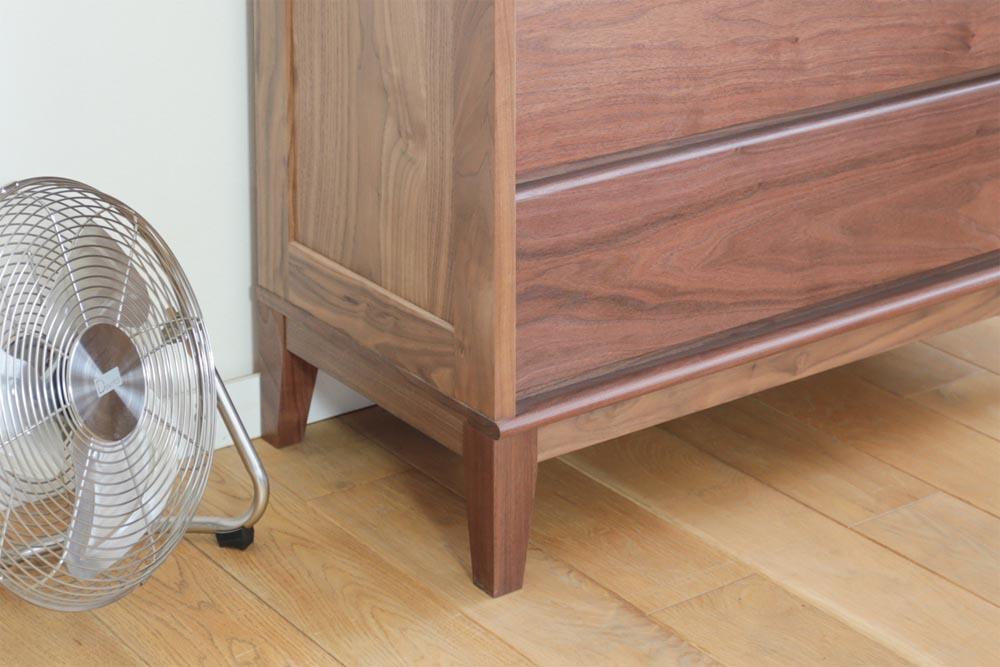 旭川家具 MUKU工房オリジナル ムク チェスト ウォールナット 【 国産 無垢 インテリア 木製 収納 ナチュラル キャビネット チェスト リビング ダイニング 北海道 】 _03230