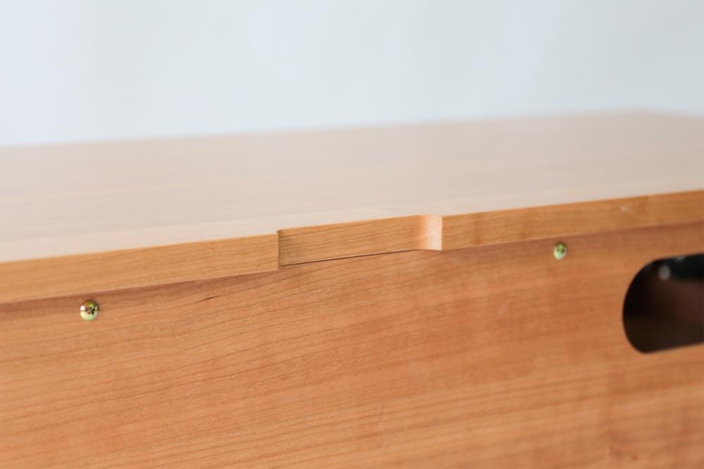 旭川家具 MUKU工房オリジナル ムク TVボード 120 チェリー 【 国産 無垢 インテリア 木製 収納 ナチュラル テレビボード テレビ台 ローボード AVボード リビング 北海道 】 _03238