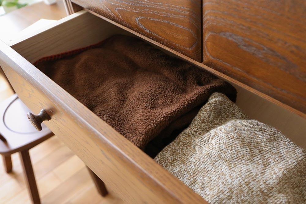 旭川家具 山室家具製作所 エスポアール No.15 整理タンス 【 国産 無垢 インテリア 木製 シック チェスト タンス 収納 寝室 北海道 】 _03415