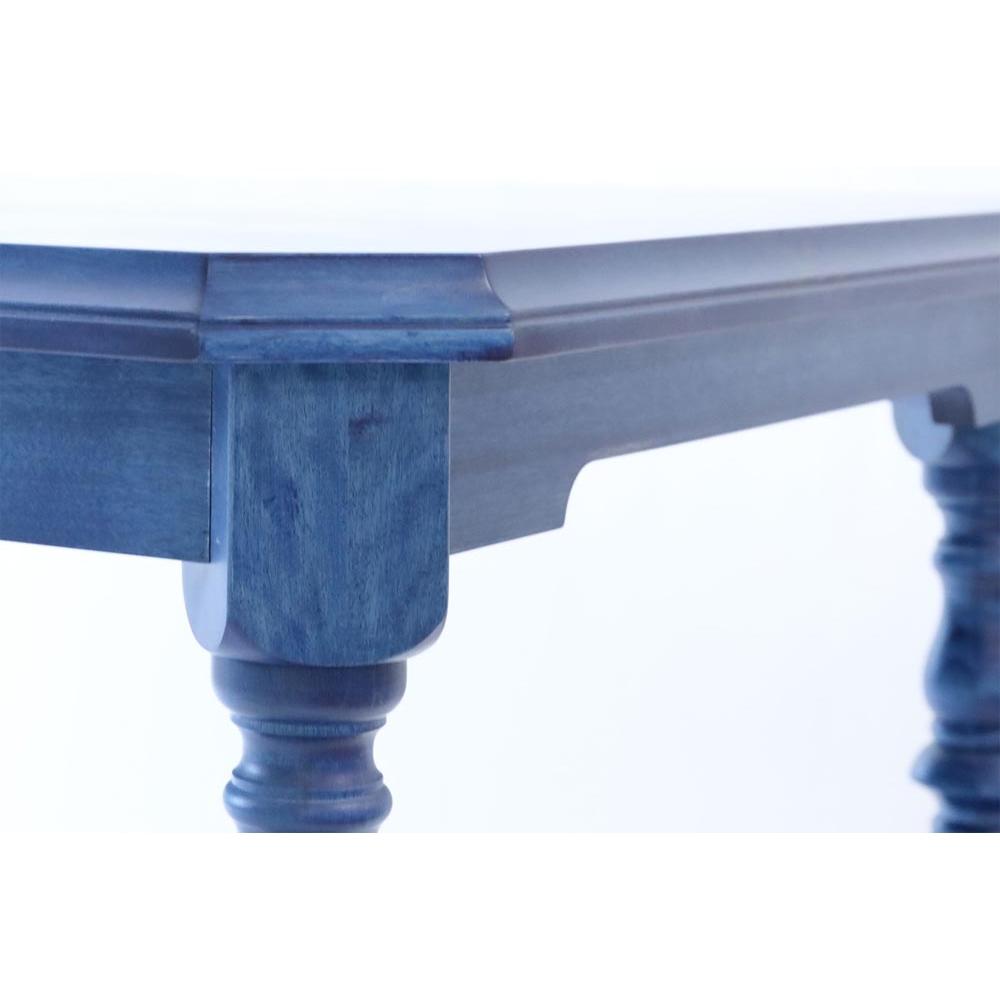 旭川家具 クリエイトファニチャー 北海 ダイニングテーブル カバ(ネイビー) 【 国産 無垢 インテリア 木製 クラシック ダイニングテーブル 食卓テーブル ダイニング 北海道 】 _03864