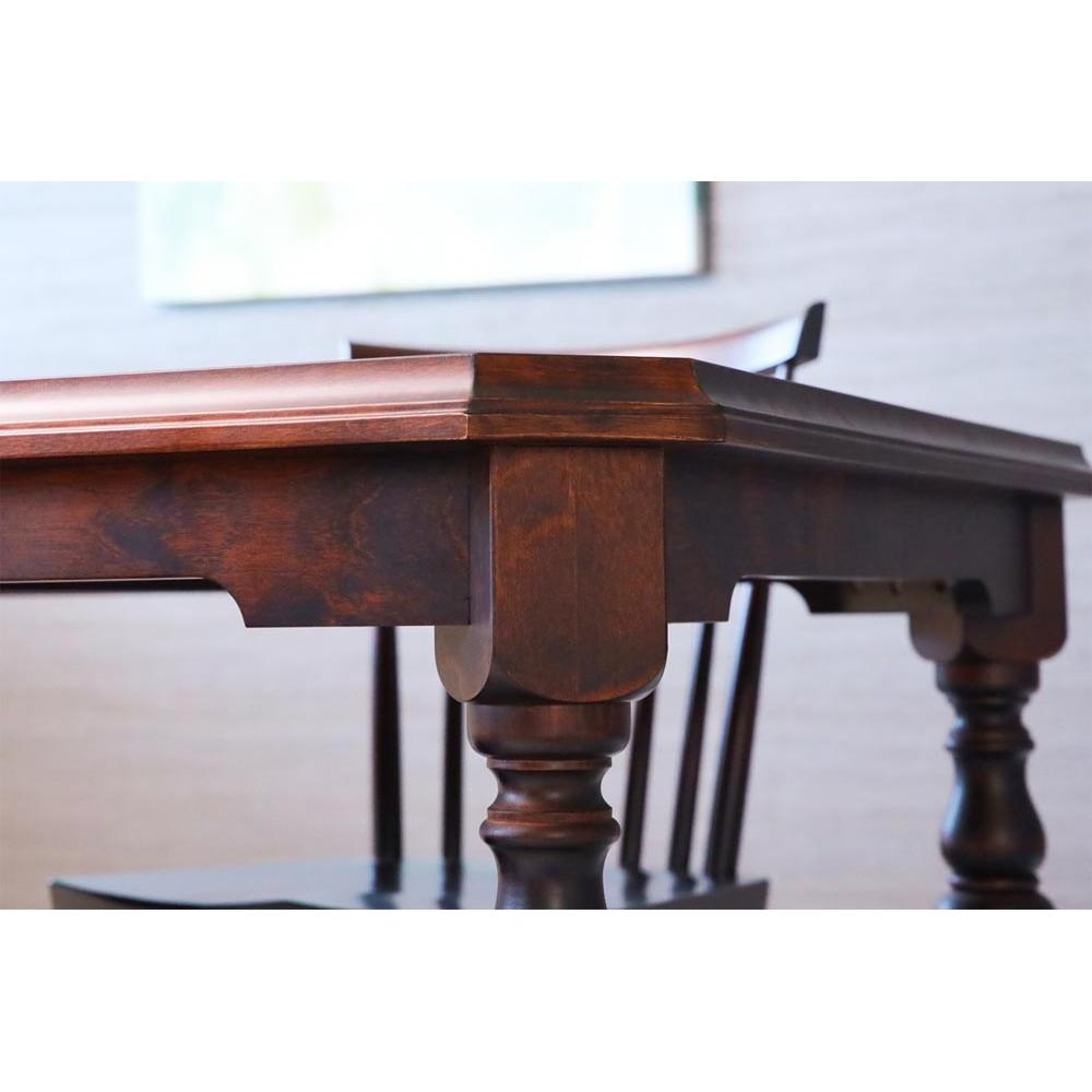 旭川家具 クリエイトファニチャー 北海 ダイニングテーブル カバ(北海) 【 国産 無垢 インテリア 木製 クラシック 民芸 ダイニングテーブル 食卓テーブル ダイニング 北海道 】 _03865