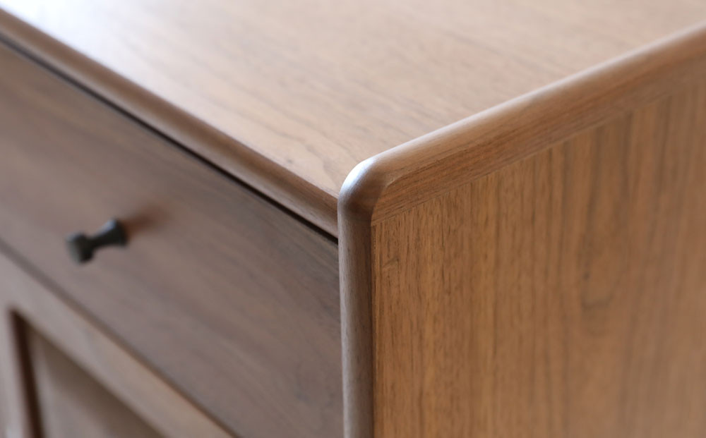 旭川家具 MUKU工房オリジナル ジャム カウンターボード 80 ウォールナット_04904