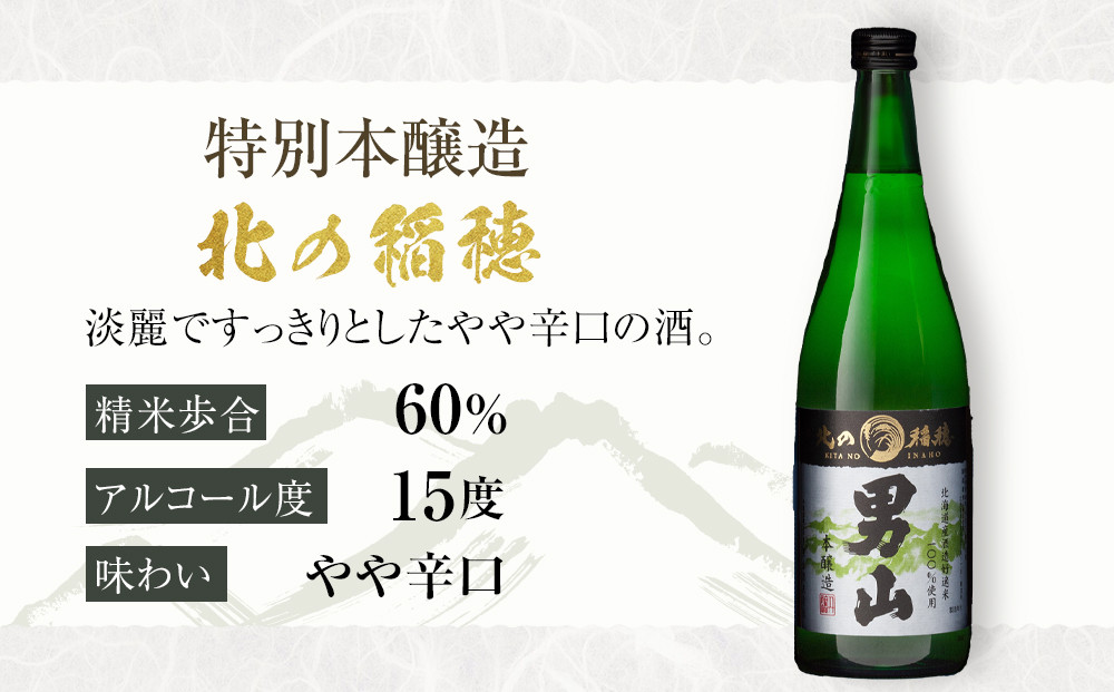 男山　北の稲穂　純米・本醸造（２本セット）_00315